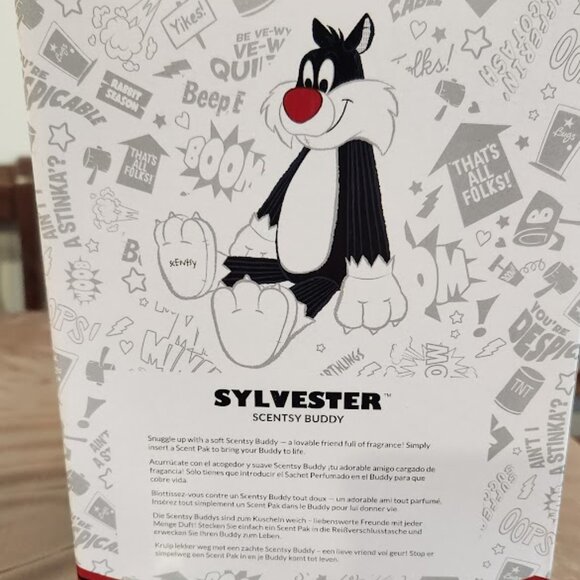 Scentsy Buddy Loony Tunes Sylvester the Cat NEW with Loony Tunes scent pack - Picture 2 of 3